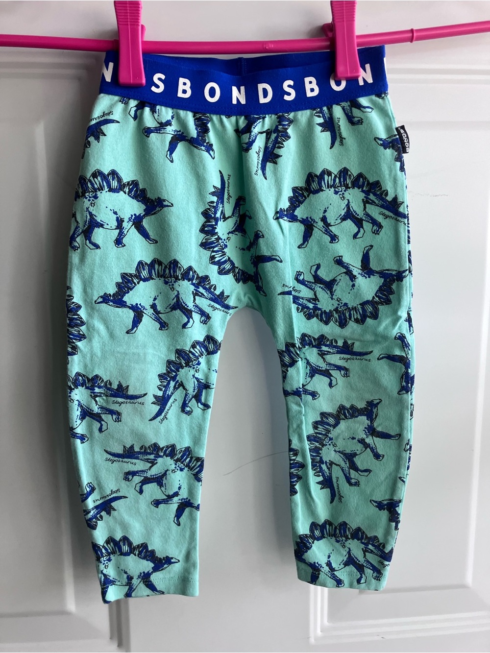 Bonds blue green dinosaur pants 12-18 months